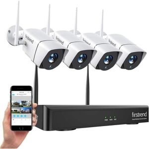 NEW FIRSTREND Wireless Security Camera System 4pc